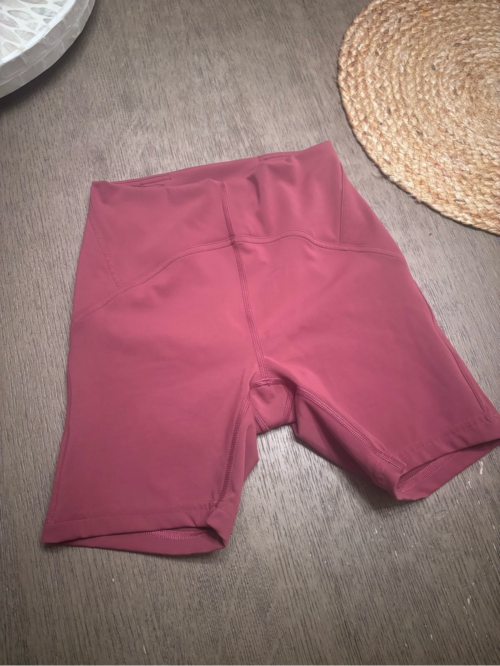 Lululemon Instill High-Waist leggings turned into shorts size 4 maroon